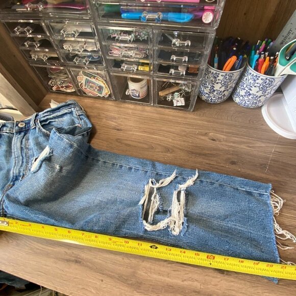 🦋 ABERCROMBIE & FITCH Ultra High Rise Straight Jeans Size 26 - Picture 5 of 6